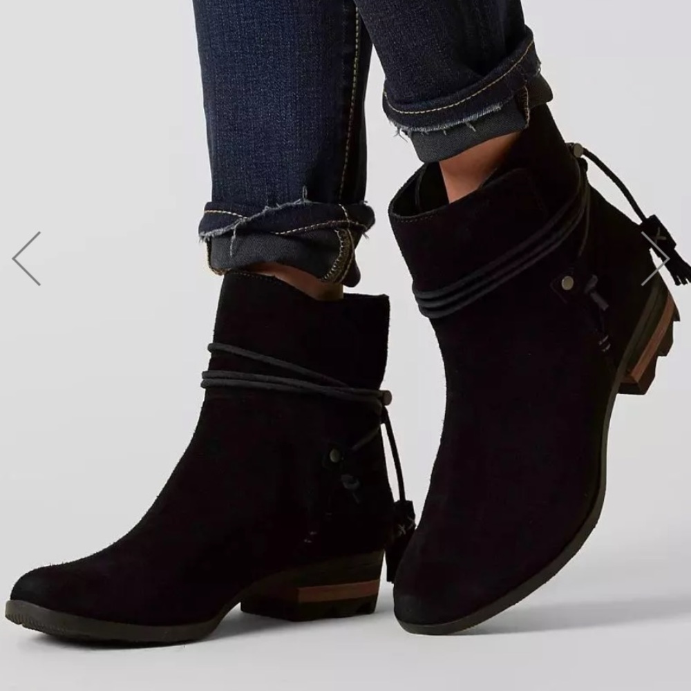 Sorel Farah real suede waterproof ankle boots